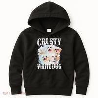 Crusty White Dog Funny For Kids Hoodie thumb 0
