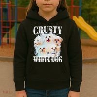 Crusty White Dog Funny For Kids Hoodie thumb 3