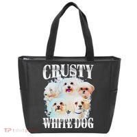 Crusty White Dog Funny For Tote Bag thumb 0