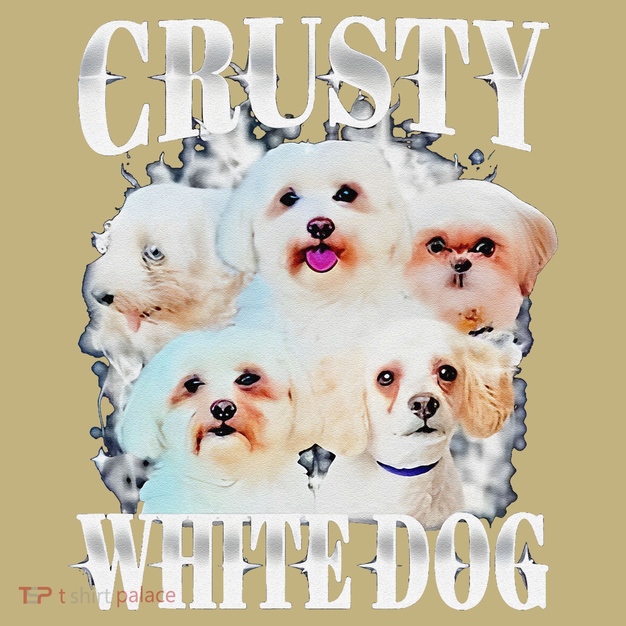 Crusty White Dog Funny For Long Sleeve Shirt