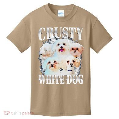 Crusty White Dog Funny For Kids T-Shirt