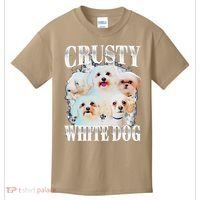 Crusty White Dog Funny For Kids T-Shirt thumb 0