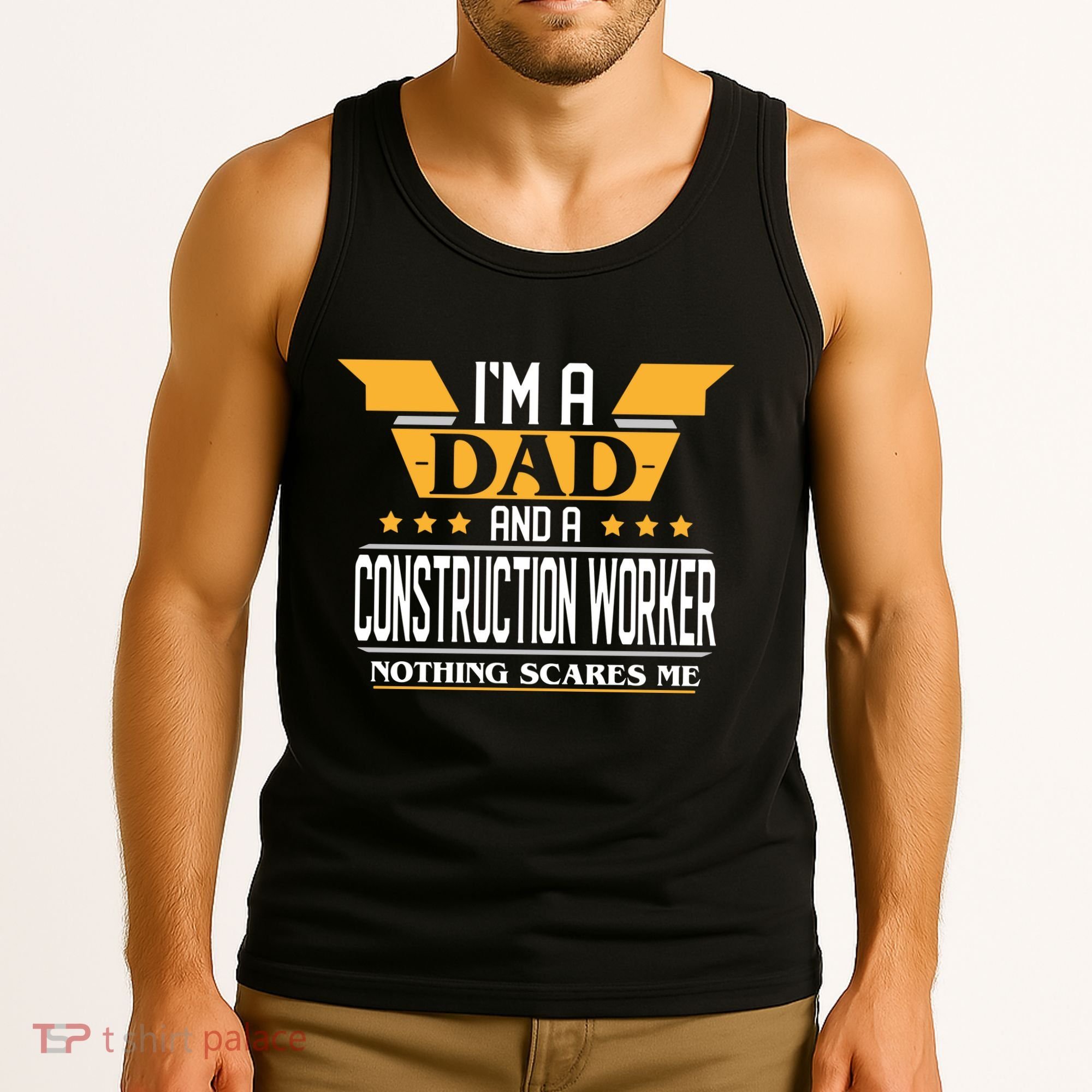 Construction Worker Dad Gift For Fathers Day Tank Top