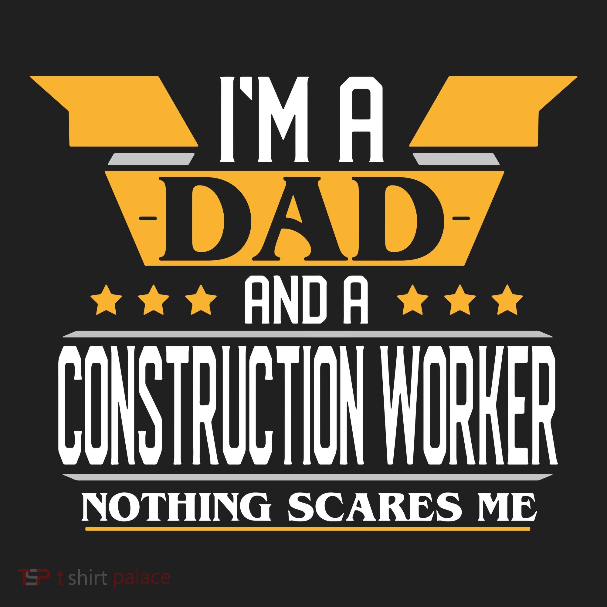 Construction Worker Dad Gift For Fathers Day Golf Towel