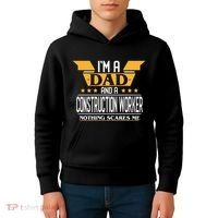 Construction Worker Dad Gift For Fathers Day Kids Hoodie thumb 4