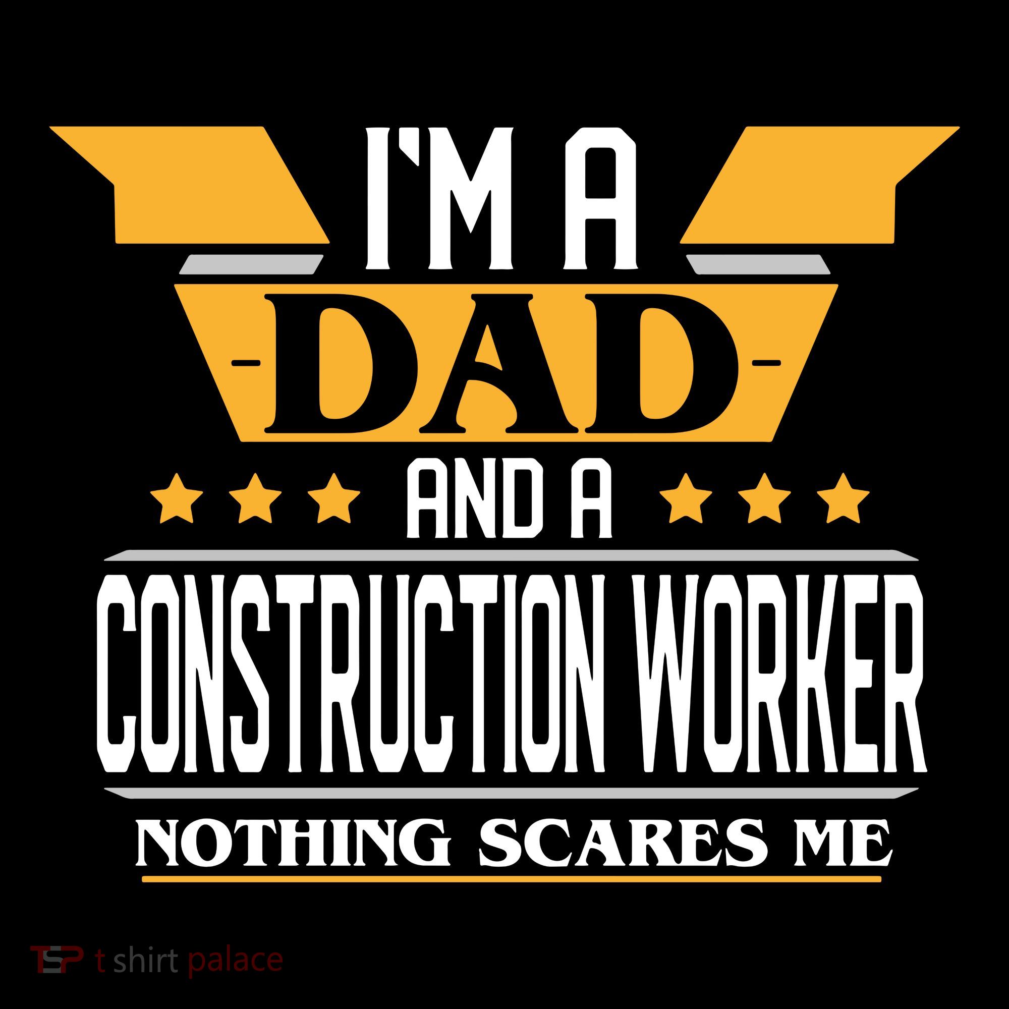Construction Worker Dad Gift For Fathers Day Kids T-Shirt