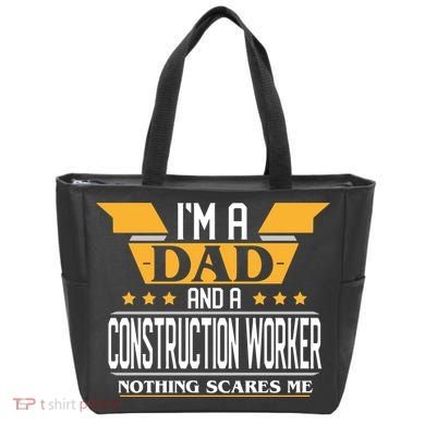 Construction Worker Dad Gift For Fathers Day Tote Bag