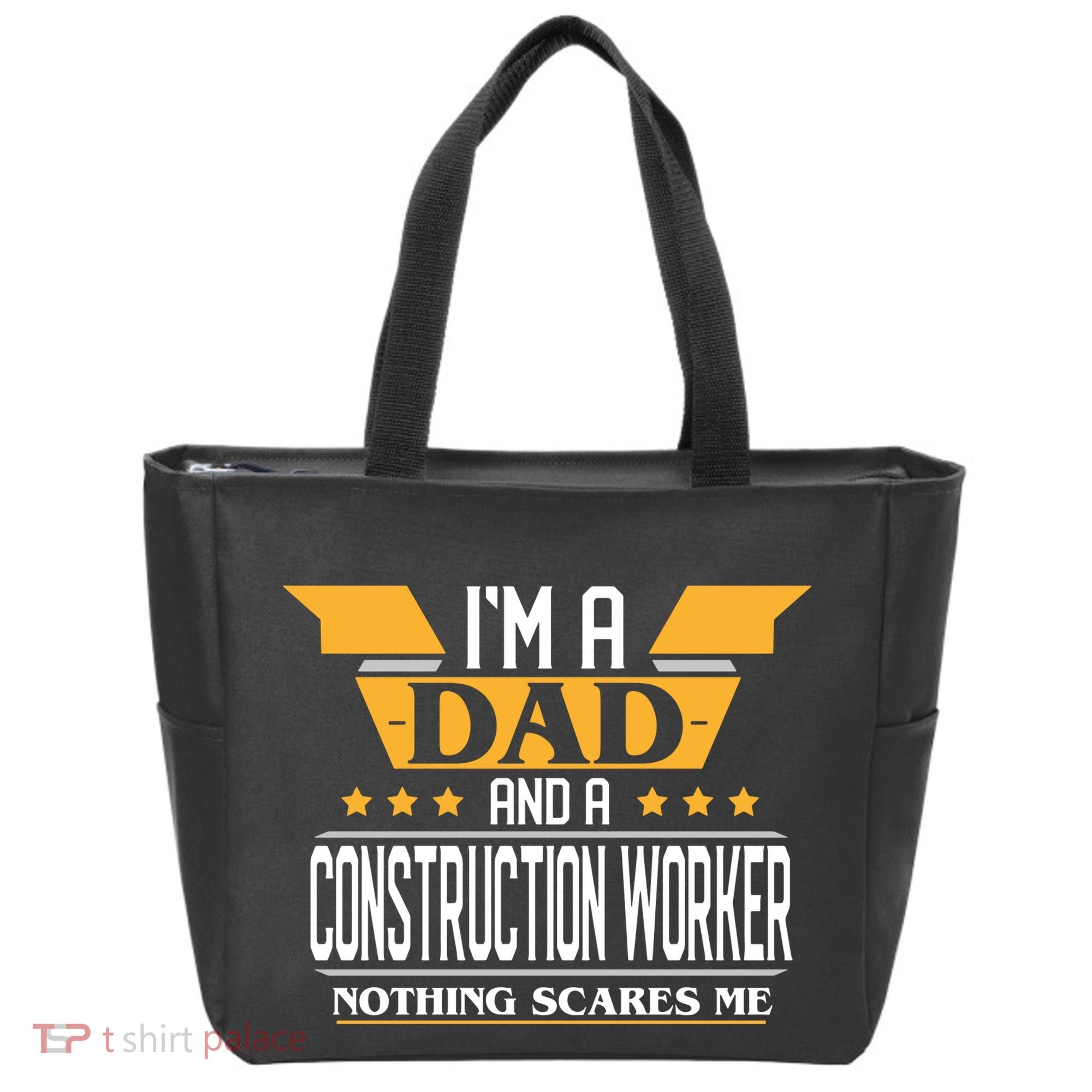Construction Worker Dad Gift For Fathers Day Tote Bag