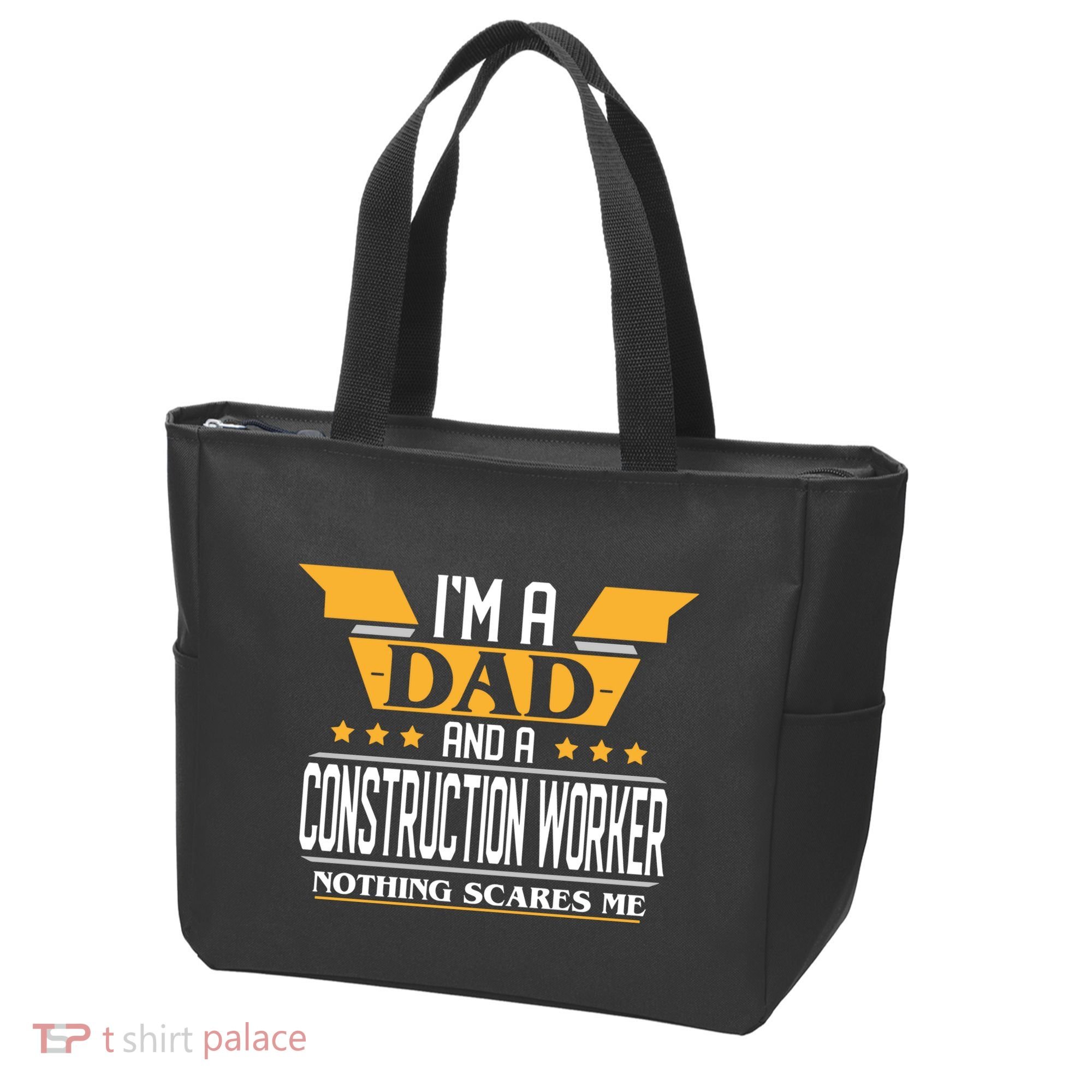 Construction Worker Dad Gift For Fathers Day Tote Bag
