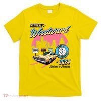 Cruisin Woodward Detroit To Pontiac 2024 Pink Version T-Shirt thumb 0