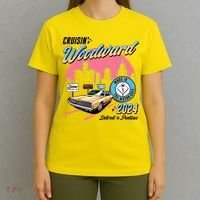 Cruisin Woodward Detroit To Pontiac 2024 Pink Version T-Shirt thumb 4