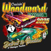 Cruisin Woodward Detroit To Pontiac 2025 T-Shirt thumb 7