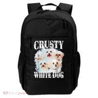 Crusty White Dog Funny For Women Backpack thumb 0
