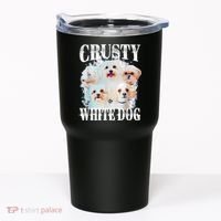 Crusty White Dog Funny For Women Tumbler thumb 0