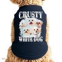 Crusty White Dog Funny For Women Doggie Tank thumb 0