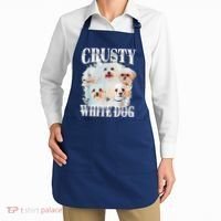 Crusty White Dog Funny For Women Apron thumb 2