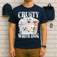 Crusty White Dog Funny For Women T-Shirt thumb 6