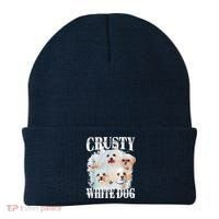 Crusty White Dog Funny For Women Beanie thumb 0