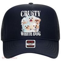 Crusty White Dog Funny For Women Hat thumb 0