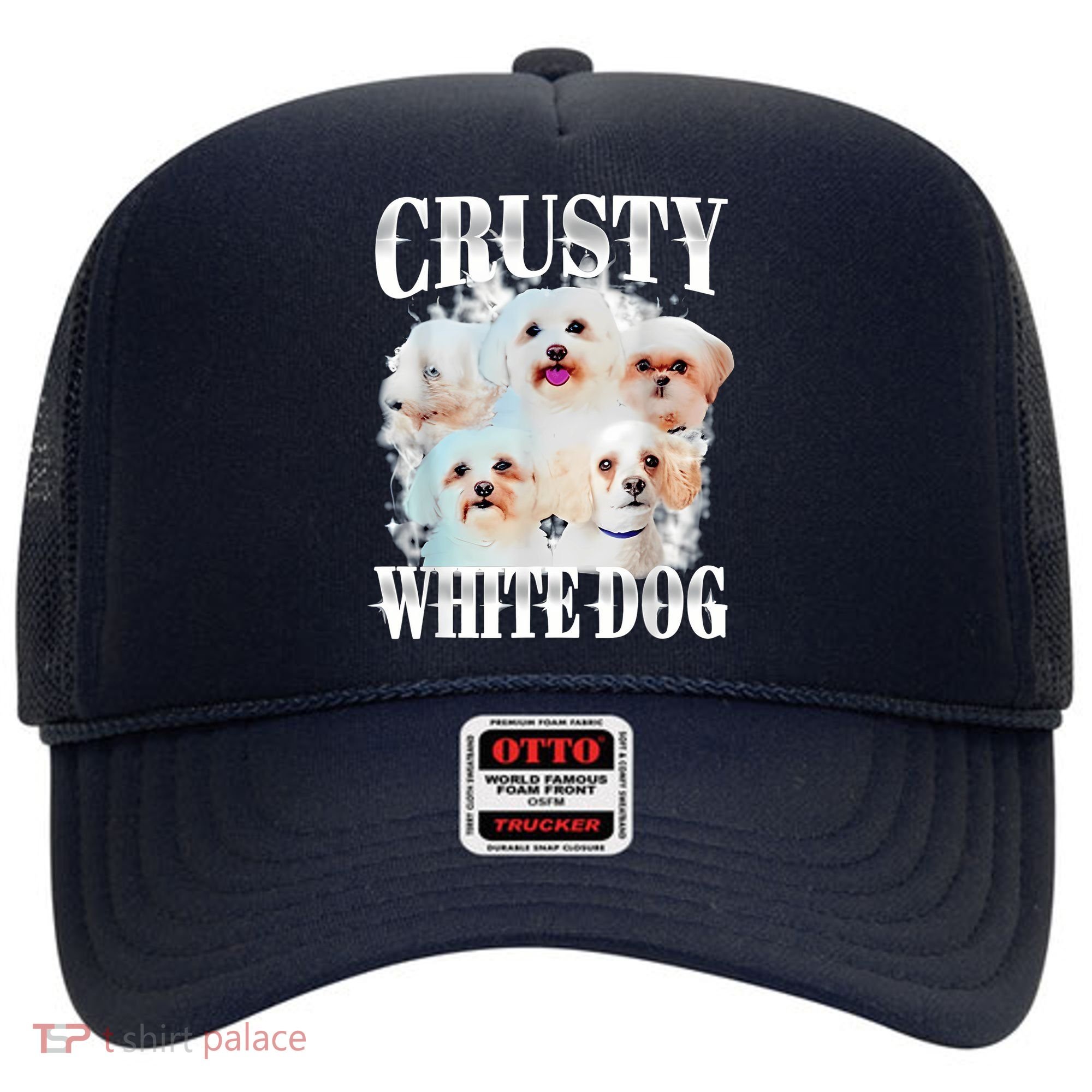 Crusty White Dog Funny For Women Hat