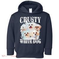 Crusty White Dog Funny For Women Toddler Hoodie thumb 0
