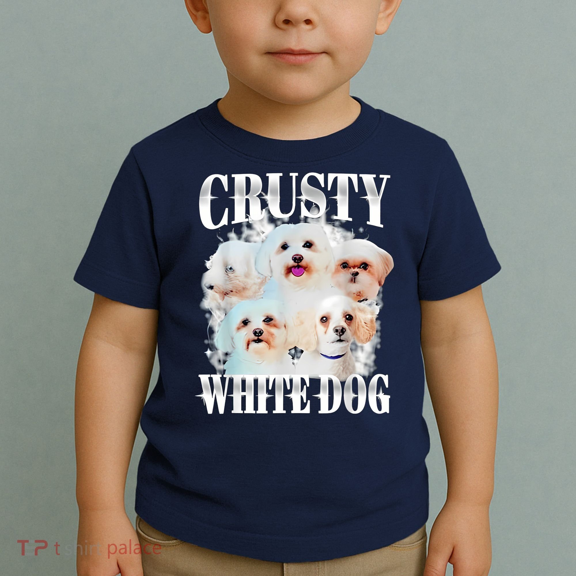 Crusty White Dog Funny For Women Toddler T-Shirt