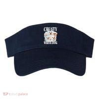 Crusty White Dog Funny For Women Visor thumb 0