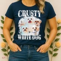Crusty White Dog Funny For Women Women's T-Shirt thumb 2