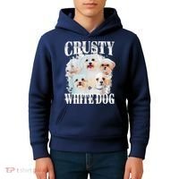 Crusty White Dog Funny For Women Kids Hoodie thumb 4