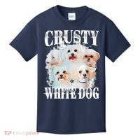 Crusty White Dog Funny For Women Kids T-Shirt thumb 0