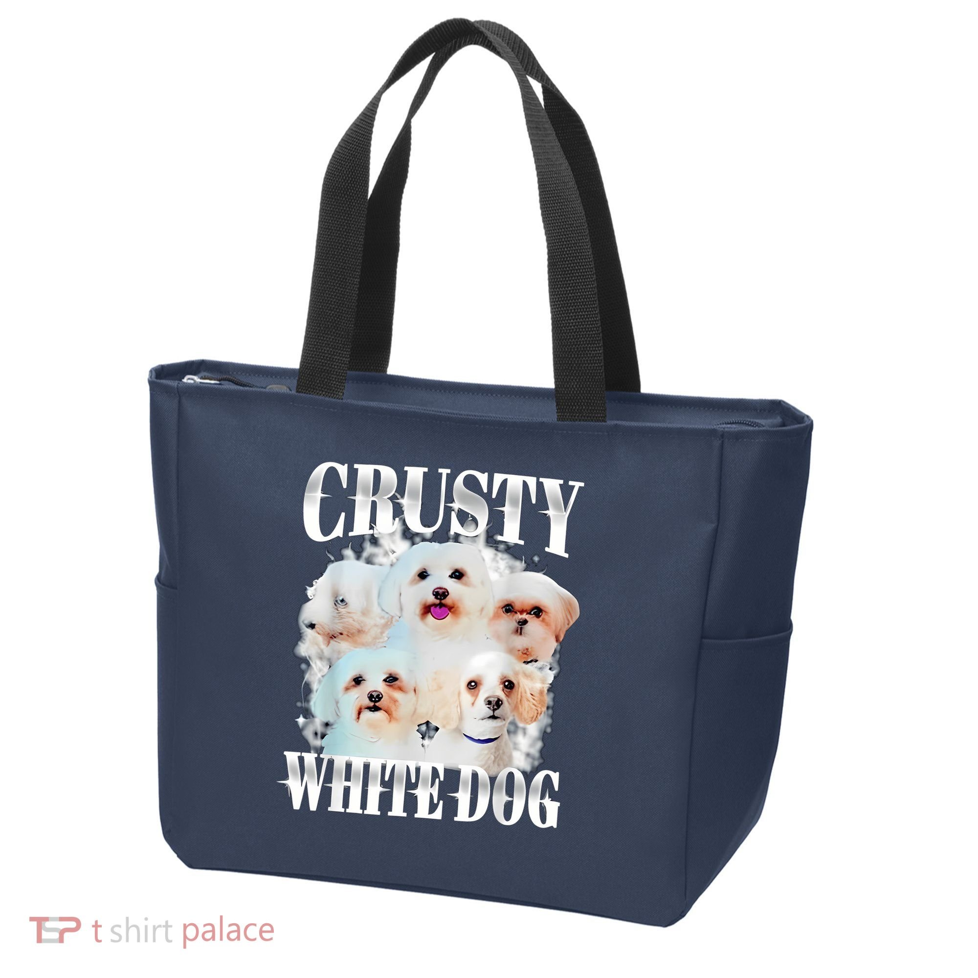 Crusty White Dog Funny For Women Tote Bag