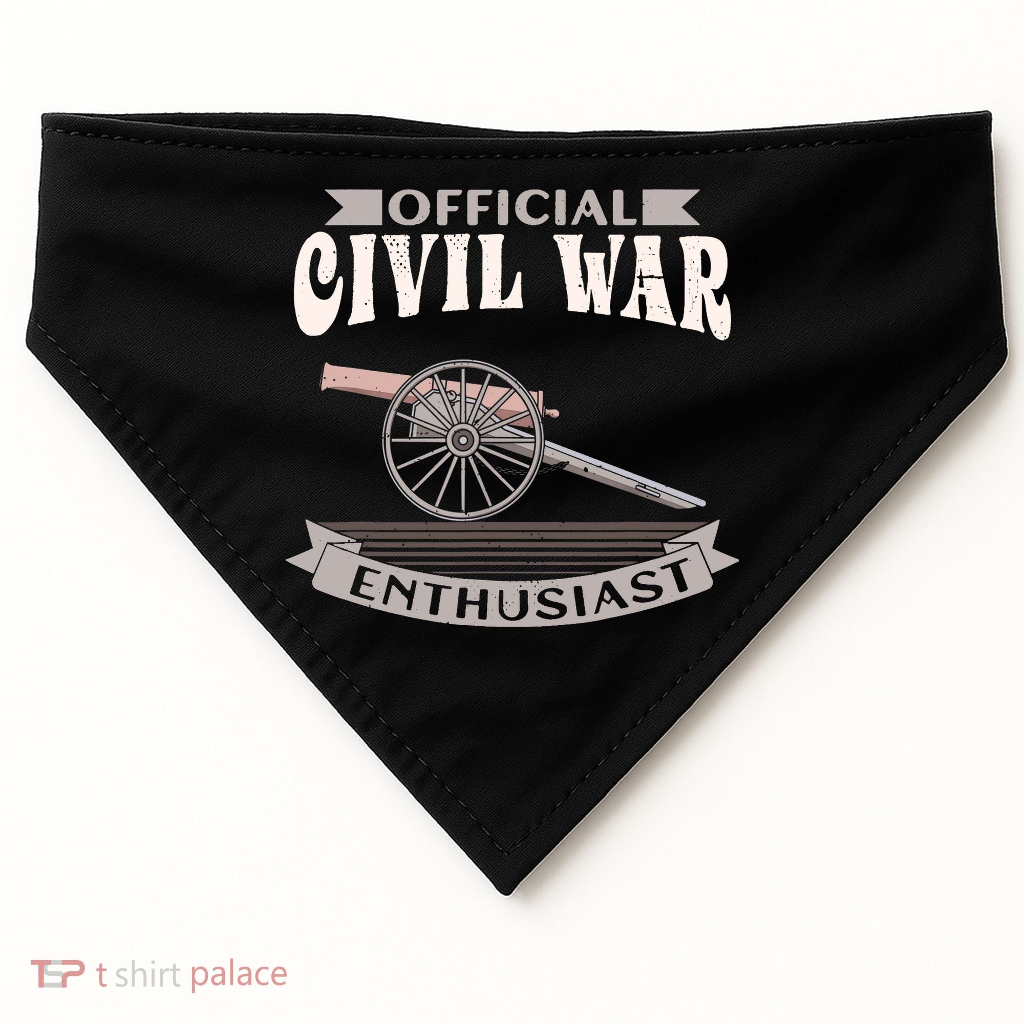 Civil War Enthusiast American Lover US Reenactor USA-Made Doggie Bandana