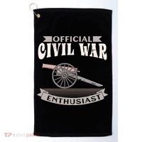 Civil War Enthusiast American Lover US Reenactor Golf Towel thumb 0