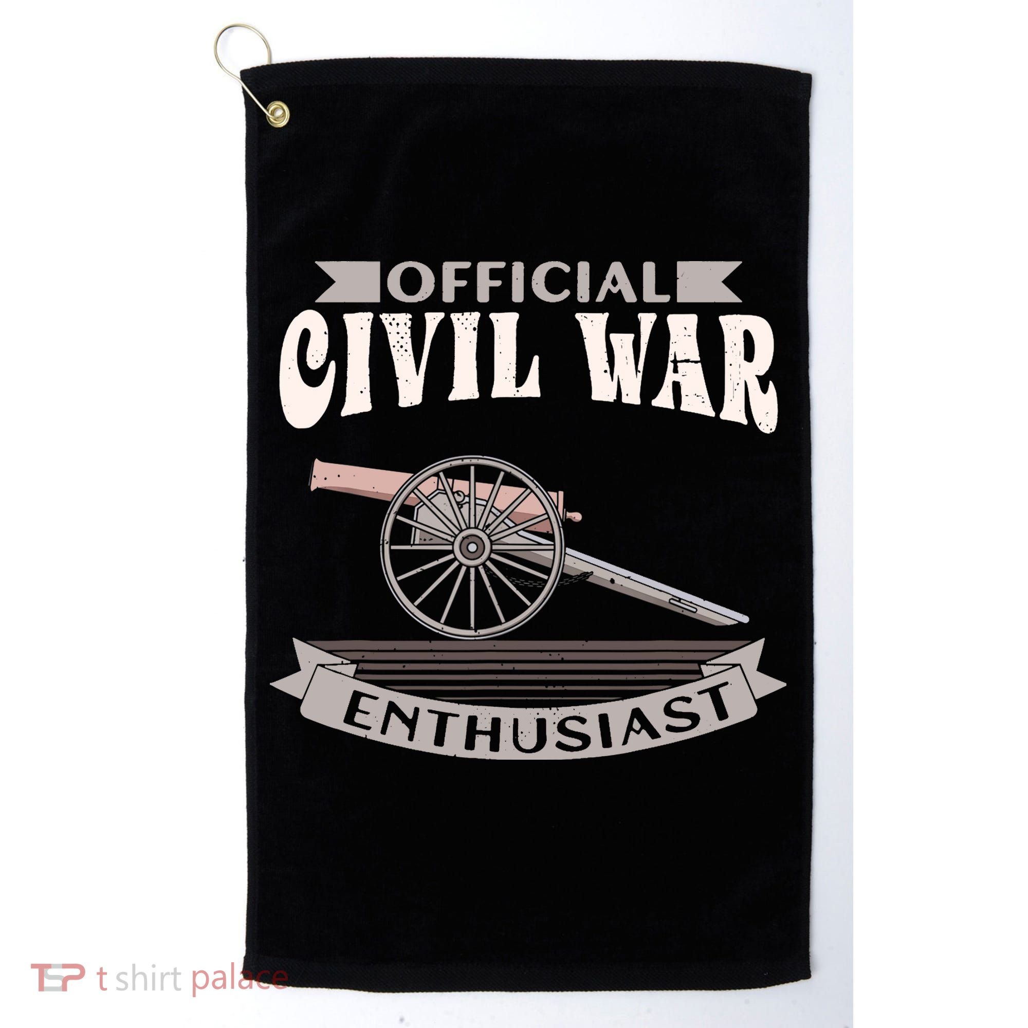 Civil War Enthusiast American Lover US Reenactor Golf Towel