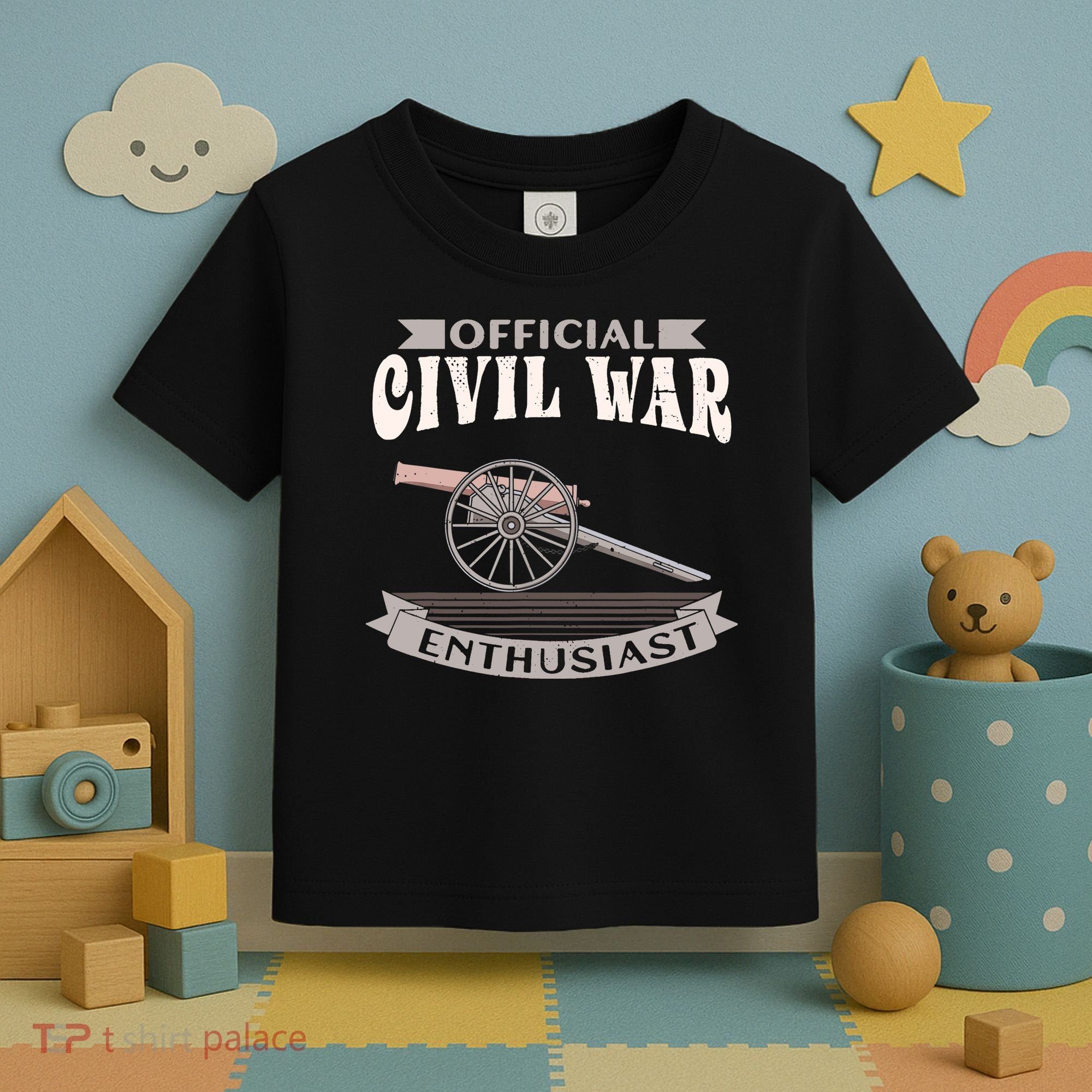 Civil War Enthusiast American Lover US Reenactor Toddler T-Shirt