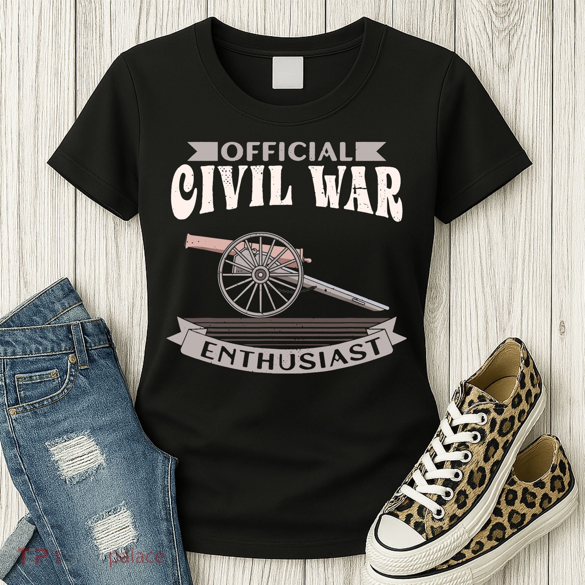 Civil War Enthusiast American Lover US Reenactor Women's T-Shirt