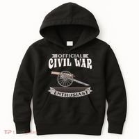 Civil War Enthusiast American Lover US Reenactor Kids Hoodie thumb 0