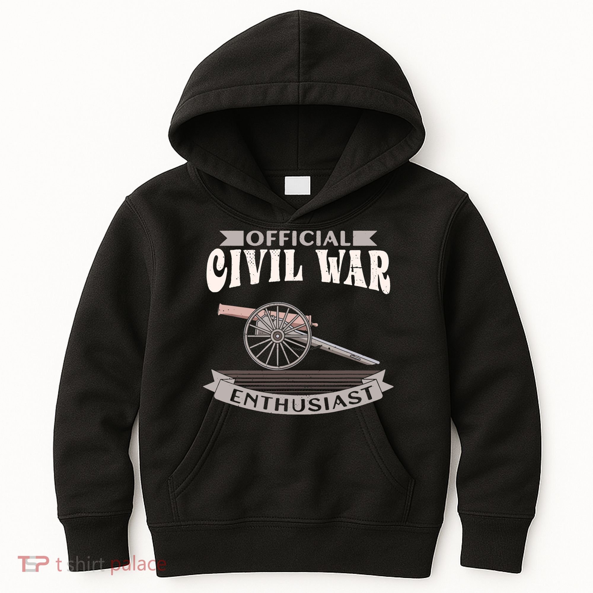 Civil War Enthusiast American Lover US Reenactor Kids Hoodie