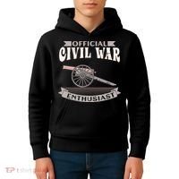 Civil War Enthusiast American Lover US Reenactor Kids Hoodie thumb 4