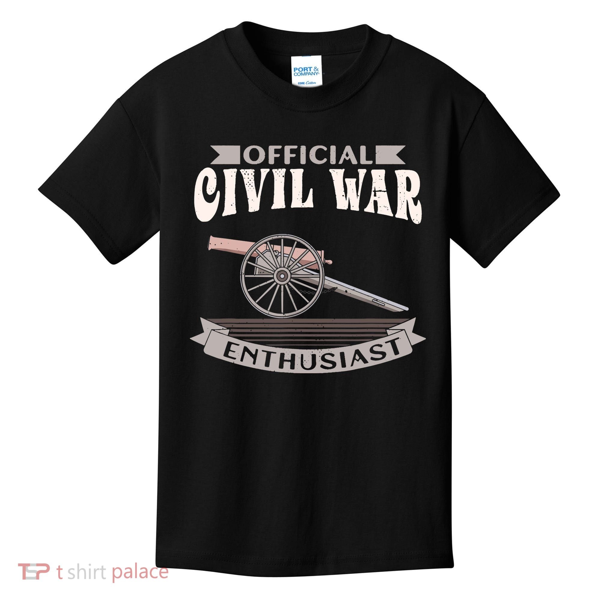 Civil War Enthusiast American Lover US Reenactor Kids T-Shirt