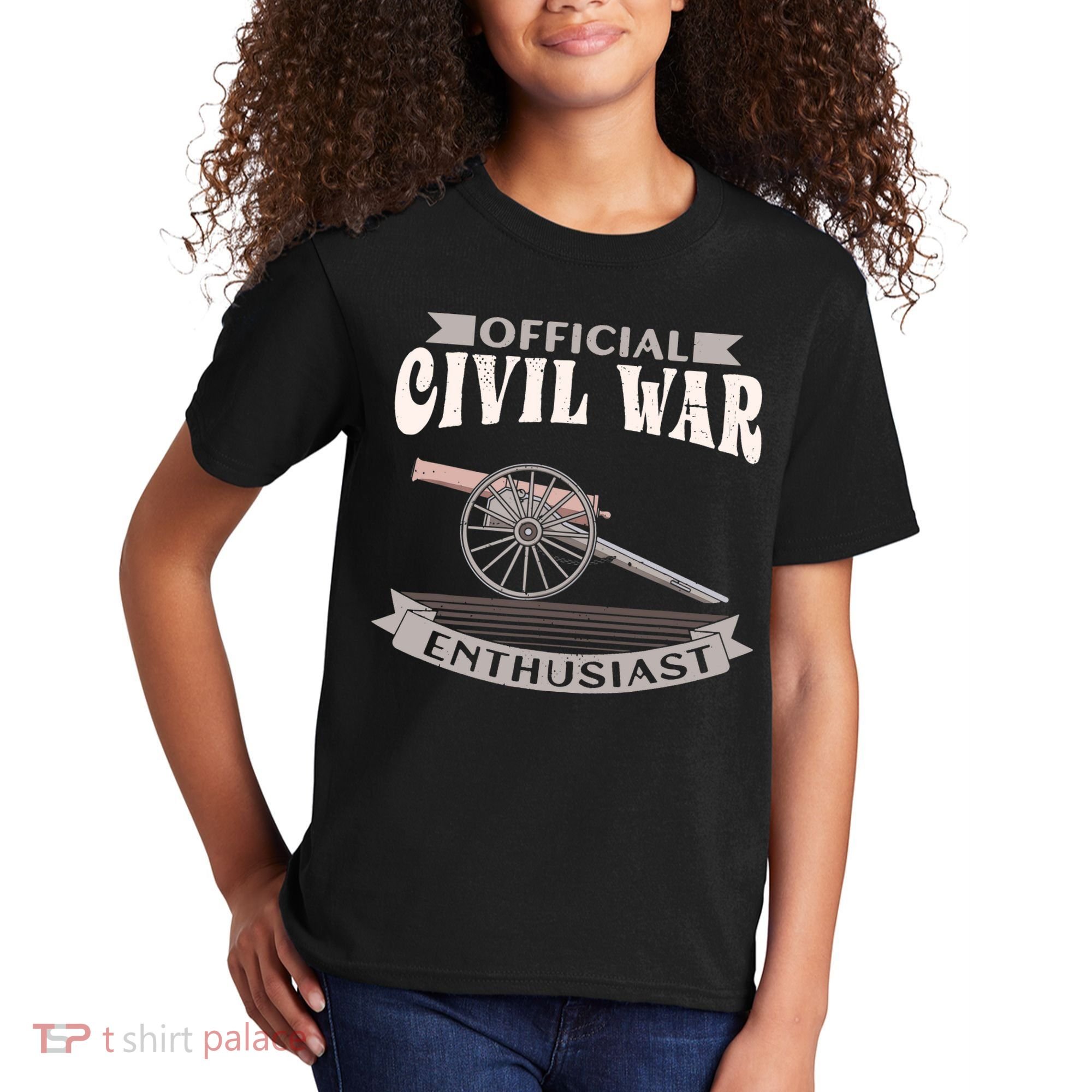 Civil War Enthusiast American Lover US Reenactor Kids T-Shirt