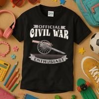 Civil War Enthusiast American Lover US Reenactor Kids T-Shirt thumb 3