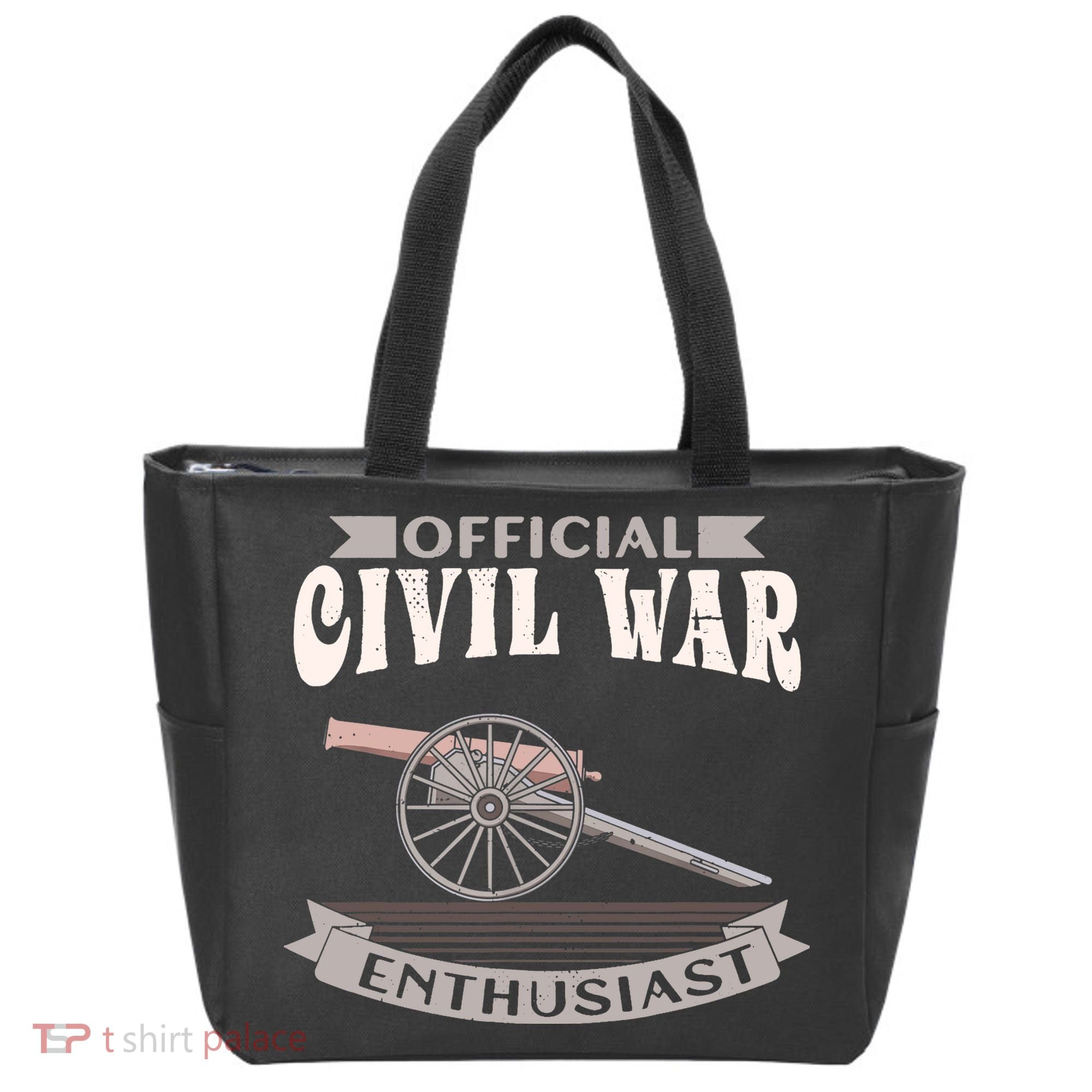 Civil War Enthusiast American Lover US Reenactor Tote Bag