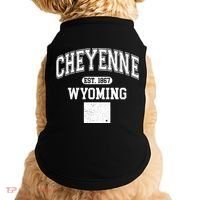 Cheyenne Wyoming Est 1867 Varsity Doggie Tank thumb 0