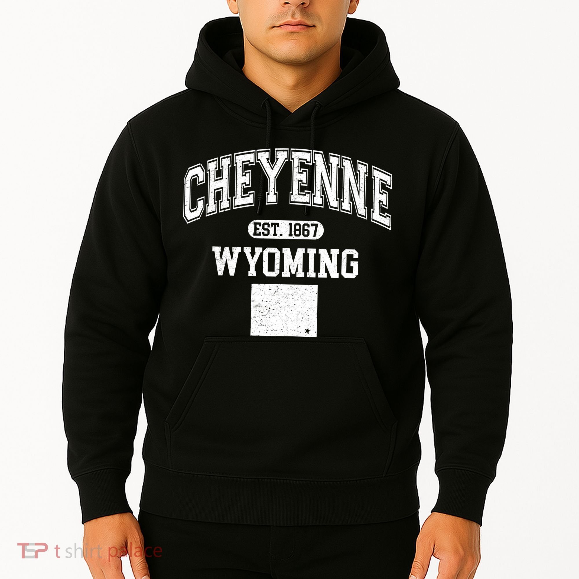 Cheyenne Wyoming Est 1867 Varsity Hoodie