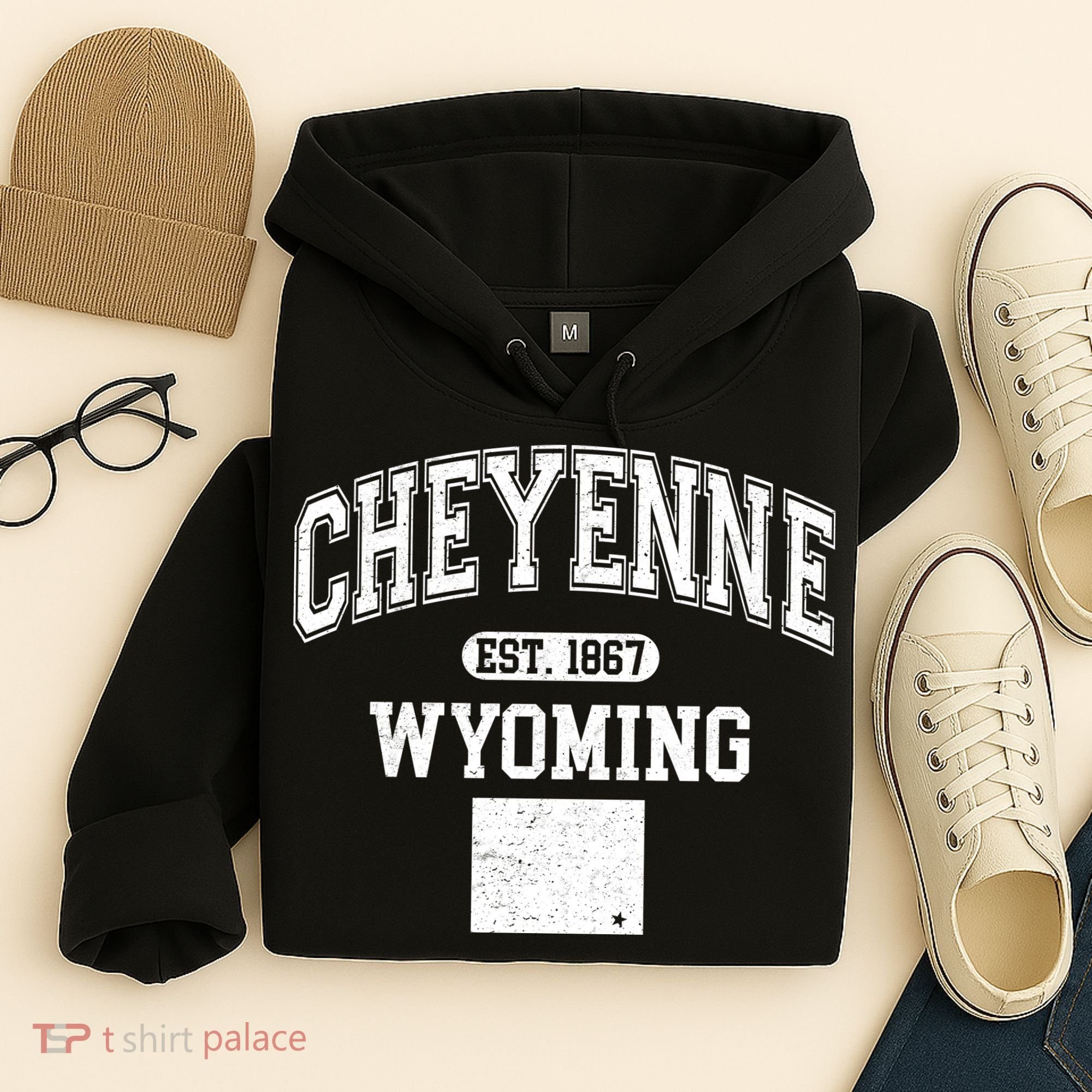 Cheyenne Wyoming Est 1867 Varsity Hoodie