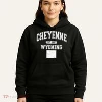 Cheyenne Wyoming Est 1867 Varsity Hoodie thumb 5
