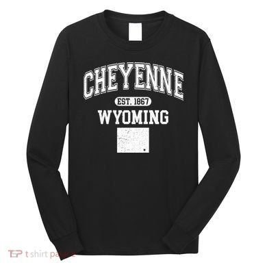 Cheyenne Wyoming Est 1867 Varsity Long Sleeve Shirt