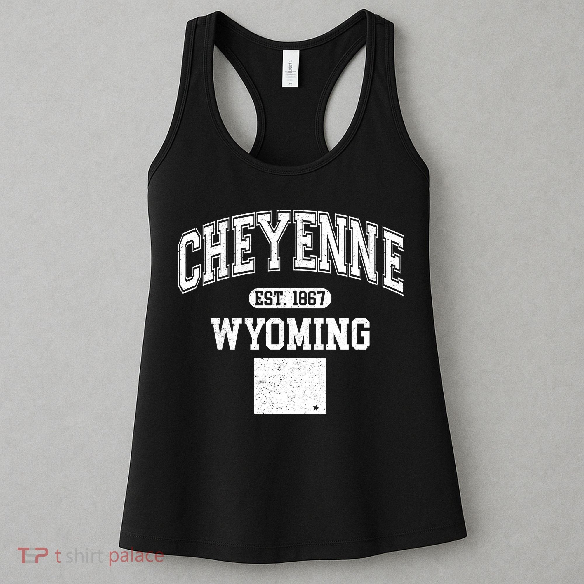 Cheyenne Wyoming Est 1867 Varsity Women's Tank Top