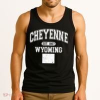 Cheyenne Wyoming Est 1867 Varsity Tank Top thumb 3